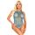 Bodysuit Fishnet Net Snap Crotch Tank Albastru Leg Avenue, vedere fata