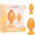 Set Dopuri Anale CalExotics Cheeky 2 Anal Plugs - Orange