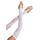 Floral Net Extra Long Gauntlet Arm Warmers, ALB