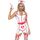 Costumatie Asistenta Vinyl ER Hottie Dress, ALB