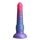 Dildo striat cu ventuza NS Novelties Colours Stacked albastru, vedere din fata