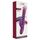 Vibrator rabbit cu rotatie si impingere Swirl She.E.O mov, detaliu urechi iepuras