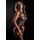Body dres cu model floral paisley si jartiera Daring Intimates negru, vedere laterala