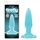 Firefly Pleasure Plug Mini albastru, langa cutia originala NS Novelties care lumineaza in intuneric