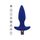 Dop anal vibrator The Sparkle ToyJoy albastru, infografic dimensiuni 13.5 cm lungime, 3.5 cm diametru