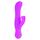 Vibrator rabbit Double Dancer Posh CalExotics roz, vedere completa cu urechi de iepuras