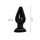 Dop anal clasic Extreme Hidden Desire negru, infografic dimensiuni 11 cm lungime 4 cm diametru