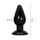 Dop anal clasic Extreme Hidden Desire negru, infografic dimensiuni 14 cm lungime 5.5 cm diametru