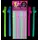 Paie fluorescente Kheper Games cu efect glow in the dark in culori vibrante.