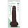 Dildo fin cu testicule Easy Riders by Curve, maro, cutia originala 7 inch Dual Density
