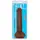 Dildo fin cu testicule Thinz 8 inch by Curve, maro, cutia originala 8 inch Slim Dong w/Balls Chocolate