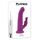 Vibrator rabbit rotativ Fluffle by Evolved Playboy, roz, ambalaj original