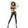 Latex Look Overall Saresia - Negru - culoare si material