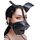 Masca Master Series "Pup Puppy Play Hood and Breathable Ball Gag" - Negru