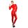 Catsuit Bodystocking Latex - Rosu - detaliu design