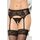 Set Softline Portjartiera cu Bikini - Negri - vedere frontala