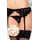 Set Portjartiera si Bikini Softline - Negru