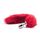 Butt Plug Anal Toyz4Lovers "Fox Tail" 7 cm - Rosu - vedere frontala
