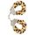 Catuse Plus ToyJoy "Furry Fun Cuffs" Galben - vedere frontala
