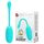 Ou cu vibratii reincarcabil Pretty Love »Franklin« 19,7 cm - Turcoaz