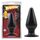 Plug anal Rubicon Chisa Novelties negru silicon 14 cm - vedere frontala