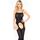 Catsuit Opaque Suspender Leg Avenue - Negru