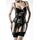 Set Corset 3 Piese Grey Velvet - Negru - vedere frontala