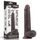 Dildo Realistic Lovetoy "Sliding Skin Dong 9" 23 cm - Negru - vedere frontala