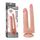 Dildo Dublu Lovetoy "Skinlike Soft" 22,35 cm - Natural