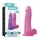 Dildo realist Jelly Pink Roz Large Lovetoy 20 cm - vedere frontala