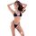 Costum de baie, set bikini si sutien, Chilirose, model Y la spate, negru#