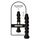 Dildo Anal Toyz4Lovers "Gaio Black" 13 cm - Negru