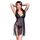 Set Babydoll si Chiloti Chilirose CR-4462 - Negru - vedere frontala