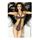 String Body Dantela Neagra cu rosu, Chilirose, S-L