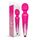 Aparat Masaj Nixie "Wand Ombre Metallic" 20 cm - Roz