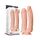 Dildo Dublu Lovetoy "MegaXXL" 33 cm - Natural