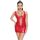 Rochie Latex Look Black Level - Rosu