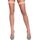 Ciorapi din Plasa cu Banda Elastica Nylon Fishnet Be Wicked - Natural