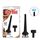 Set Cap de Dus Irigator Intim Tapered Silicone Enema, Anal Shower, 11,2 cm - vedere frontala