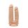 Dildo Dublu Dream Toys "Real Love" 19,5 cm - Natural
