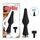 Irigator Intim Cap de Dus Chisa Novelties "Black Mont" 11,2 cm - Negru