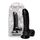 Dildo cu scrot Toyz4Lovers "Michelangelo" 16,5 cm - Negru - vedere frontala