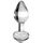 Dop Anal Sticla Icicles No 44 Transparent vedere frontala suflat manual Pipedream