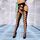 Ciorapi Diamond Net Leg Avenue - Negru