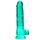 Dildo Jelly Realrock "Crystal Clear" 21 cm - Verde