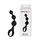 Triple Ripple Anal Beads, Loving Joy, Negru