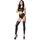 Sexy Metalic Gogo-Set "Black Seduction" Saresia - Negru