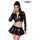 Set Jacheta si Fusta cu Decupaje Wetlook Saresia - Negru