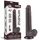 Dildo realist 23 cm Sliding-Skin Dual Layer – Negru, TPE dublu strat, piele glisanta, ventuza detasabila