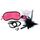 Set cadou erotic LoversPremium Tickle Me – Roz – Catuse, masca si pana